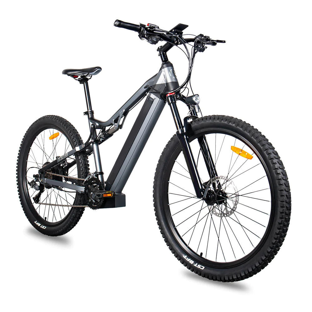 Red 500W Electric Mountain Ebike