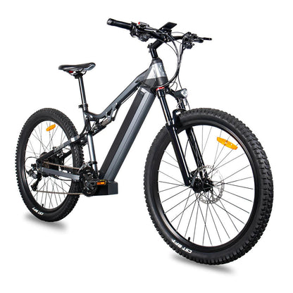 Red 500W Electric Mountain Ebike
