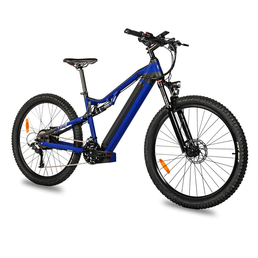 Red 500W Electric Mountain Ebike