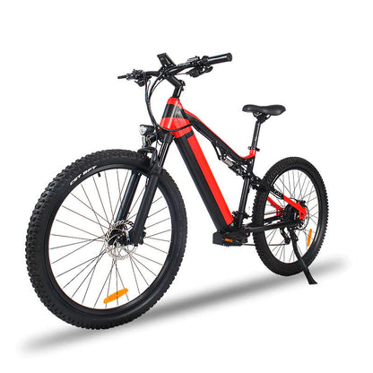 Red 500W Electric Mountain Ebike